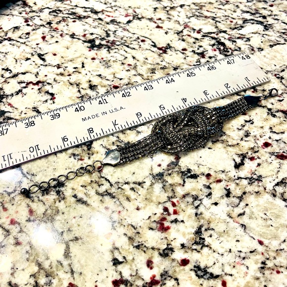 Nordstrom Knotted Chain Bracelet Silver/Chrome ONE SIZE NWOT - Picture 11 of 14